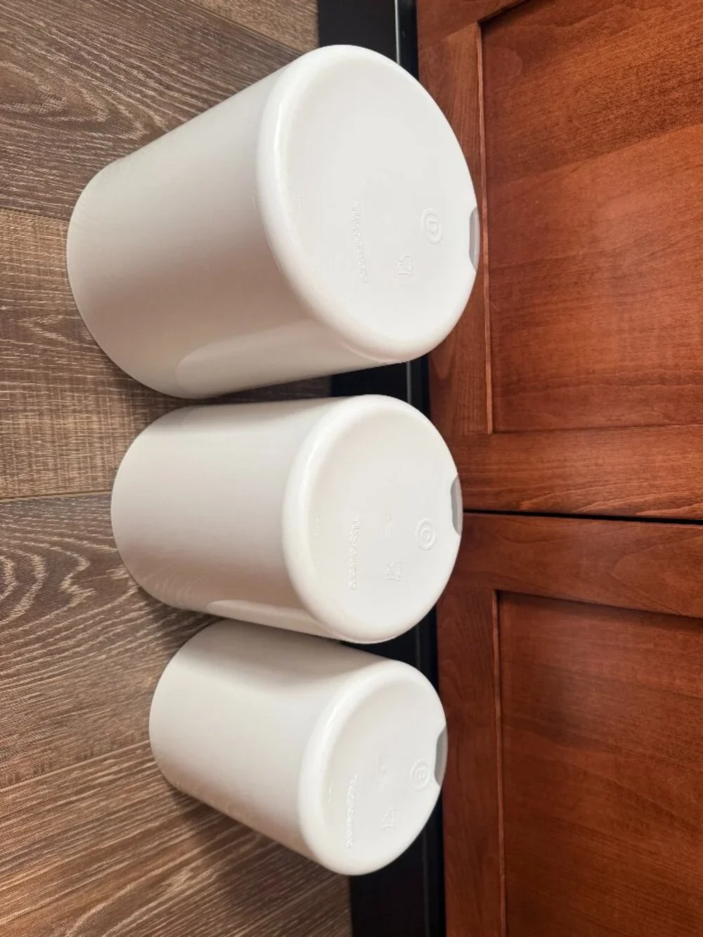 Tupperware One Touch Reminder Canisters – Set of 3